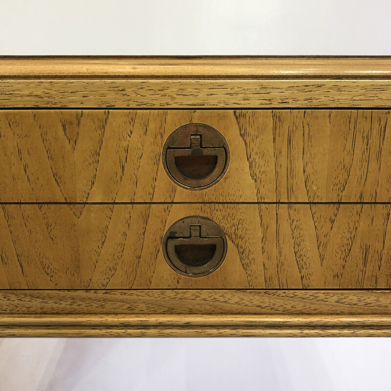 Pair of vintage Drexel walnut night stands, 1960s