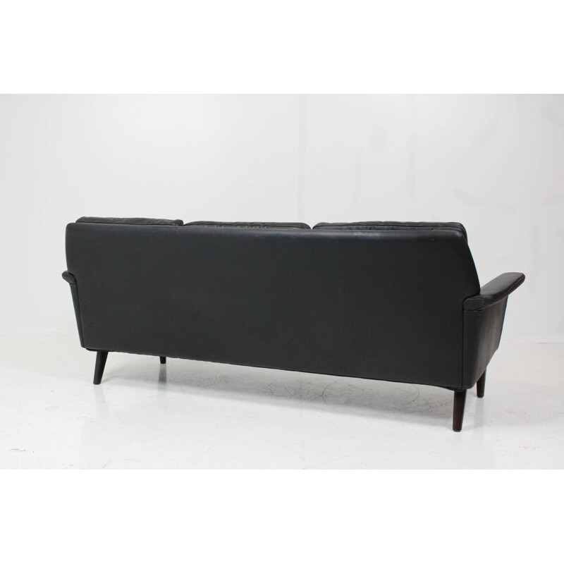 Classic Mid-Century 3-seater cushion sofa, Hans OLSEN - 1960s 