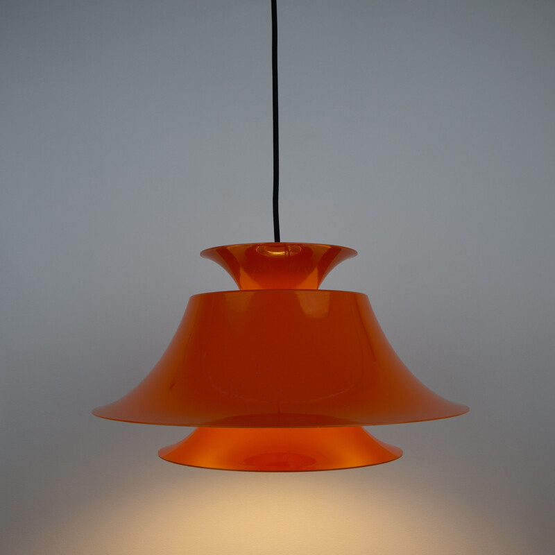 Danish vintage pendant lamp Radius by Erik Balslev for Fog og Morup, 1977