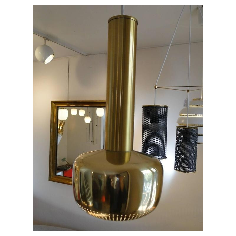 Louis Poulsen pendant lamp in brass, Vilhem LAURITZEN - 1960s