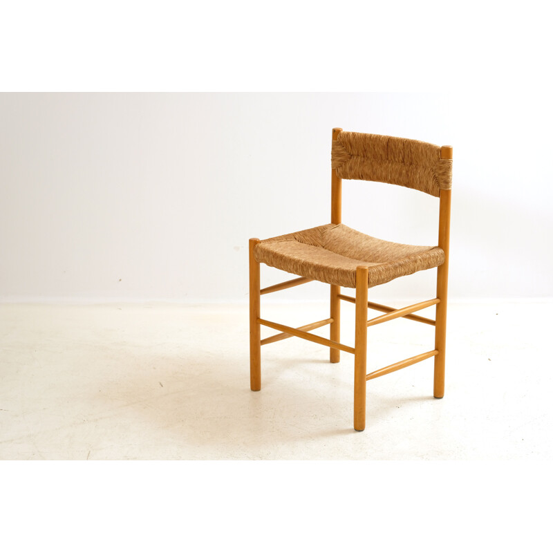 Vintage Dordogne straw chair by Sentou, 1960