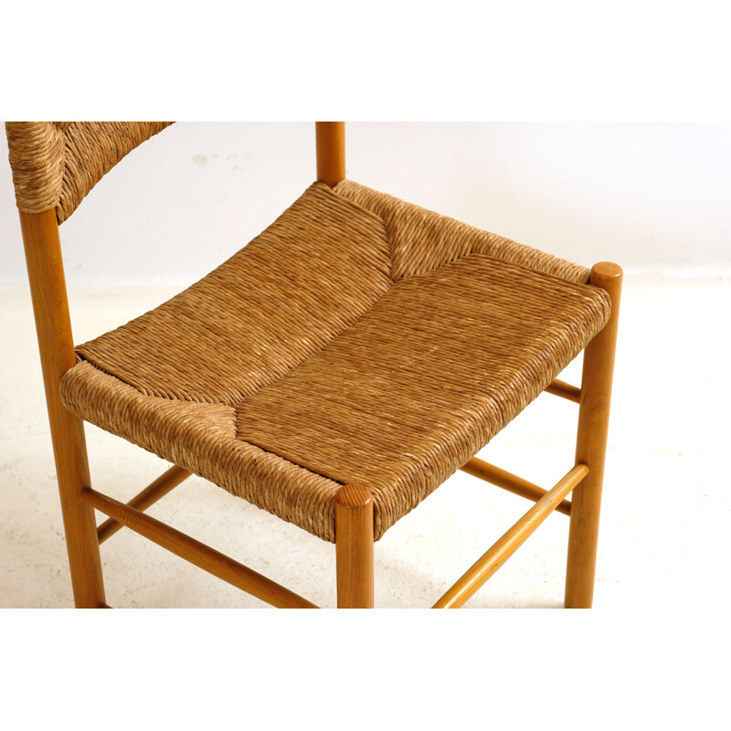 Vintage Dordogne straw chair by Sentou, 1960