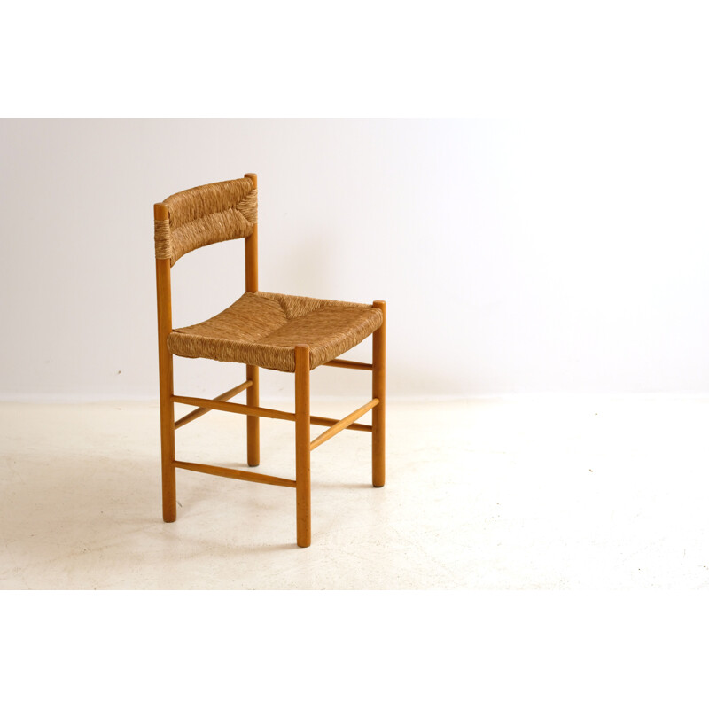 Vintage Dordogne straw chair by Sentou, 1960