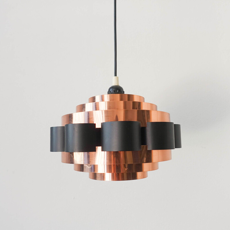 Vintage pendant lamp by Werner Schou for Coronell Elektro AS, Denmark 1970s