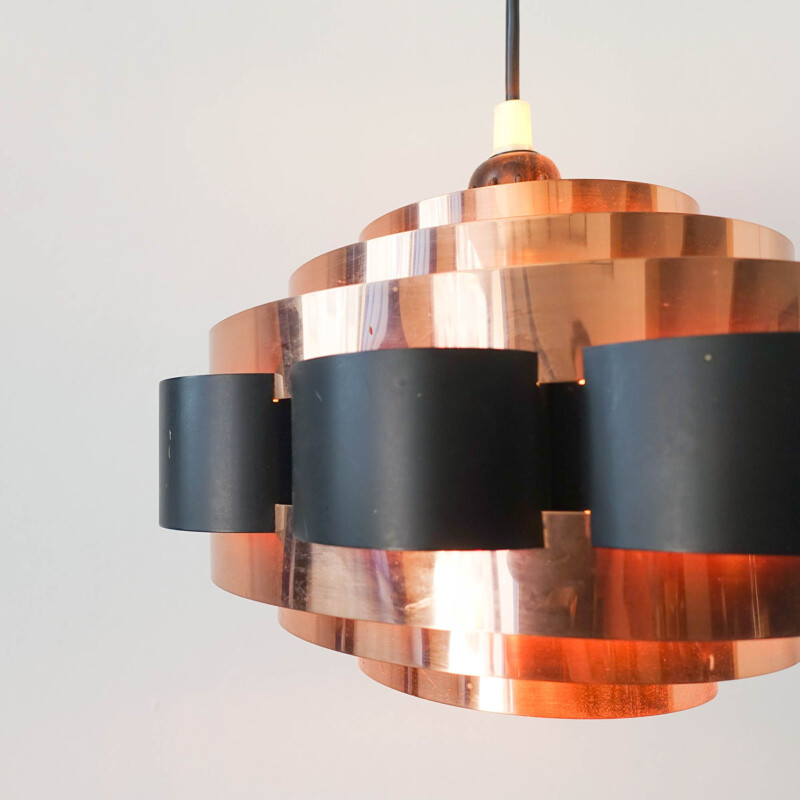 Vintage pendant lamp by Werner Schou for Coronell Elektro AS, Denmark 1970s