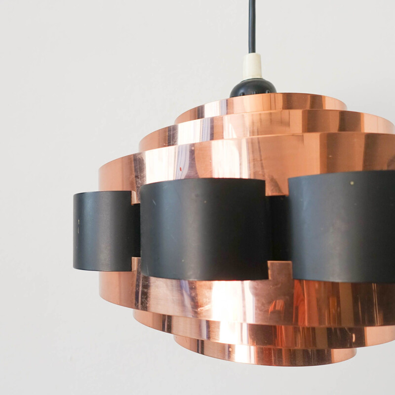 Vintage pendant lamp by Werner Schou for Coronell Elektro AS, Denmark 1970s