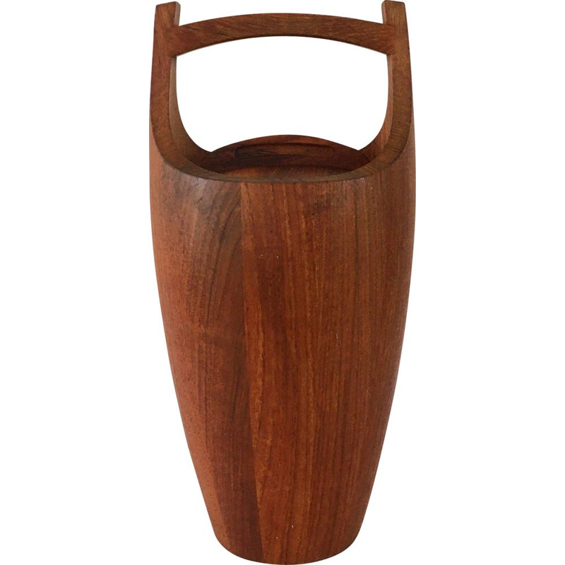 Scandinavian vintage solid teak ice bucket by Jens Quistgaard, 1960