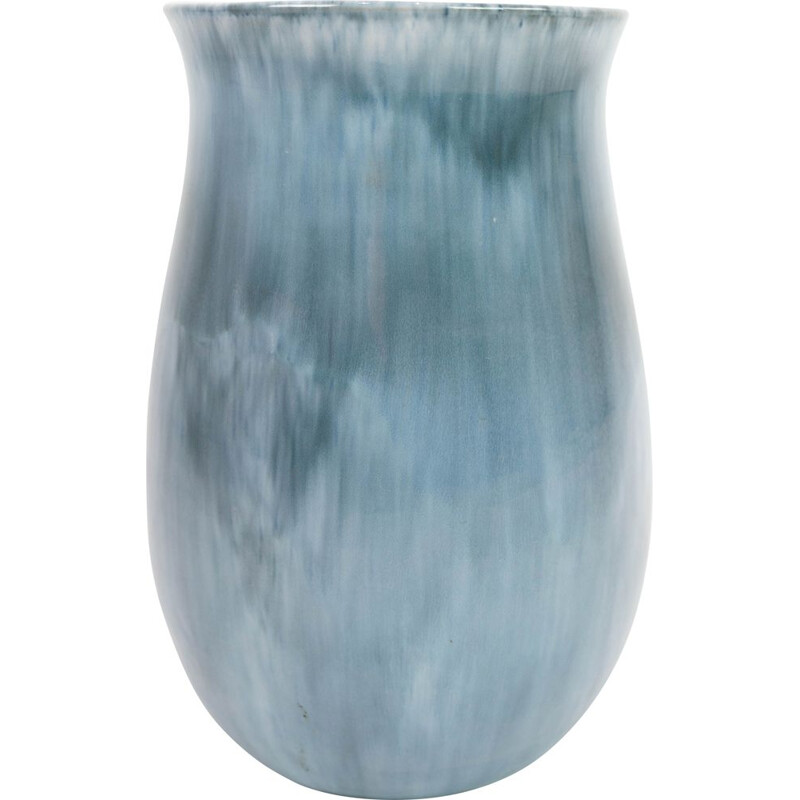 Vaso in ceramica d'epoca con smalto sfumato di Hegnetslund Ceramics