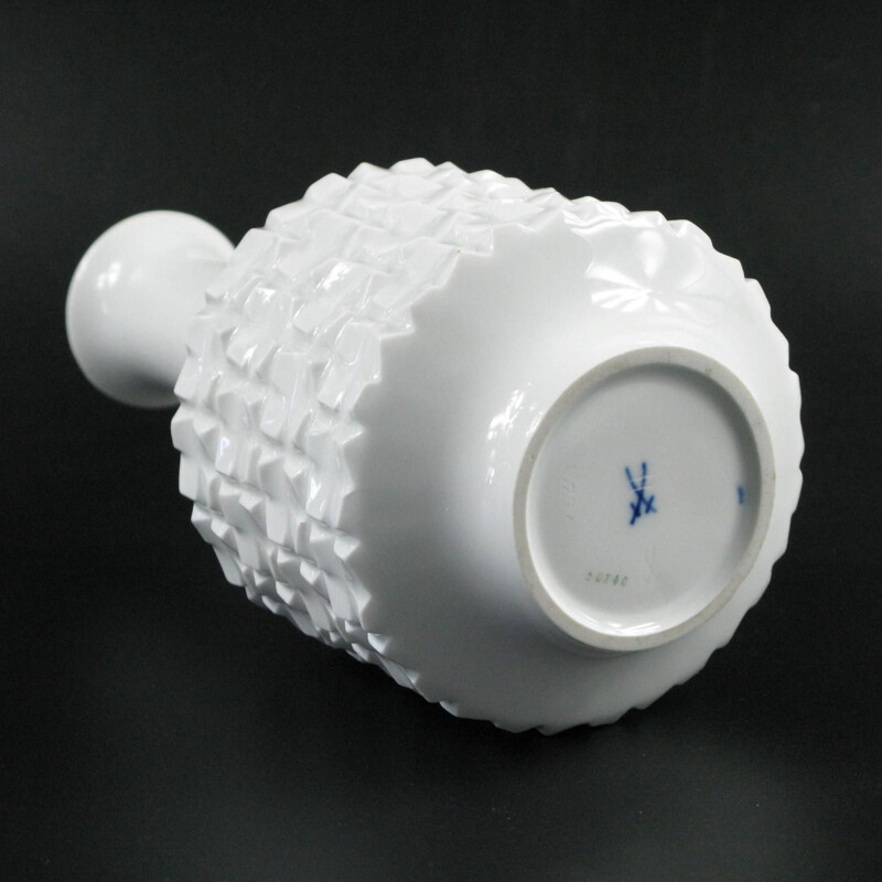 Jarrón de porcelana vintage de Ludwig Zepner para Meissen, 1960
