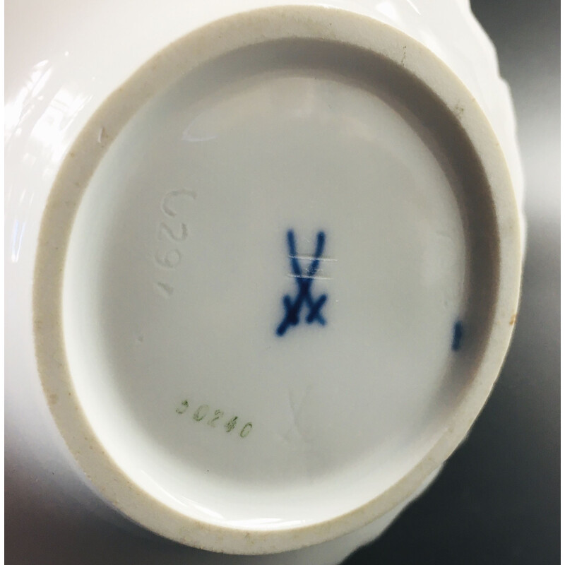 Vaso de porcelana vintage de Ludwig Zepner para Meissen, 1960