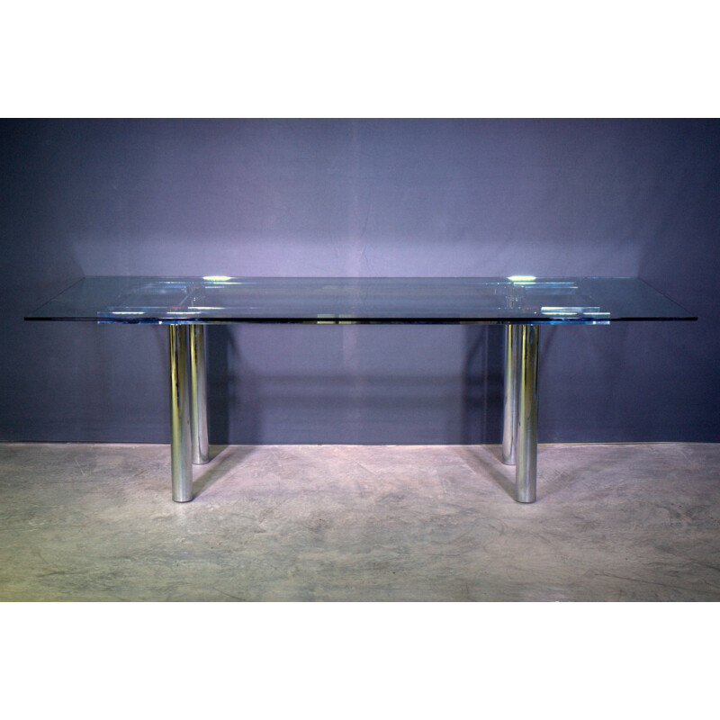 Dining table "André" in glass, Tobia SCARPA - 1970s