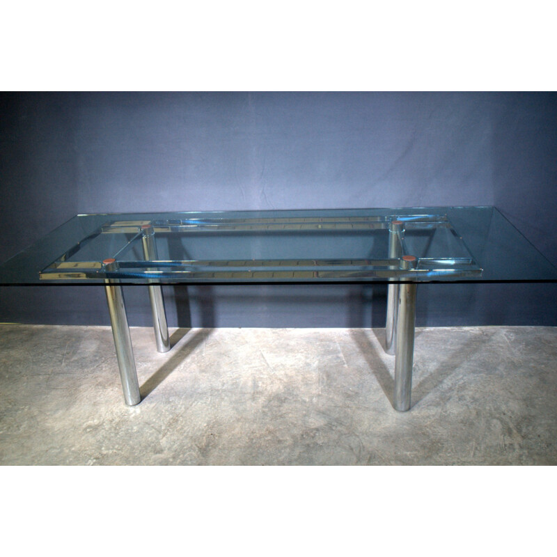 Dining table "André" in glass, Tobia SCARPA - 1970s