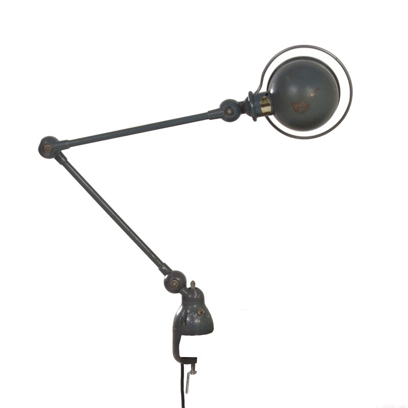 Vintage desk lamp with clip by Jean-Louis Domecq for Jielde, France 1950