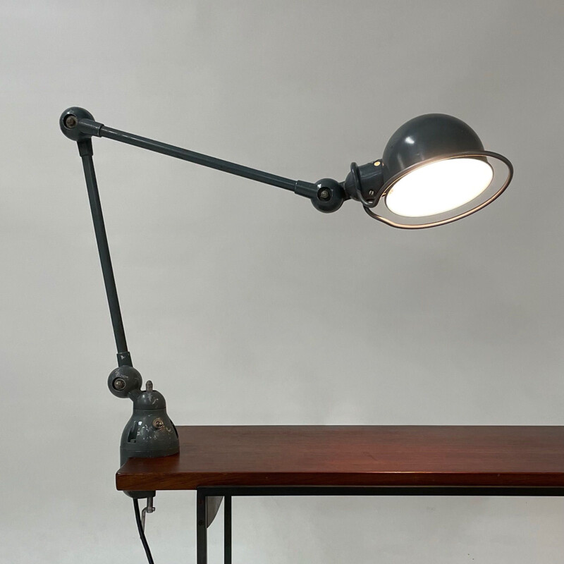 Vintage bureaulamp met clip van Jean-Louis Domecq voor Jielde, Frankrijk 1950