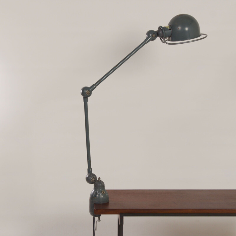 Vintage desk lamp with clip by Jean-Louis Domecq for Jielde, France 1950