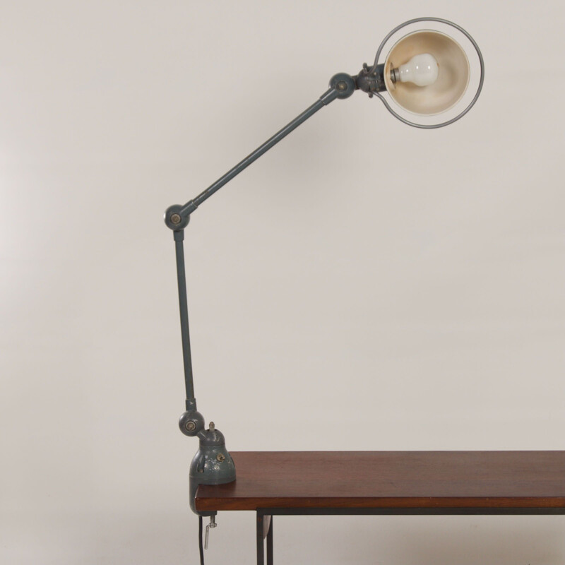 Vintage desk lamp with clip by Jean-Louis Domecq for Jielde, France 1950