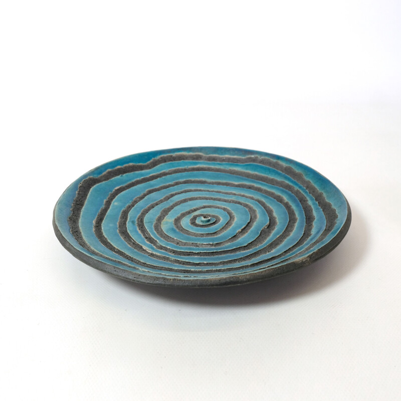 Vintage lava stone dish by Santorini, 2010