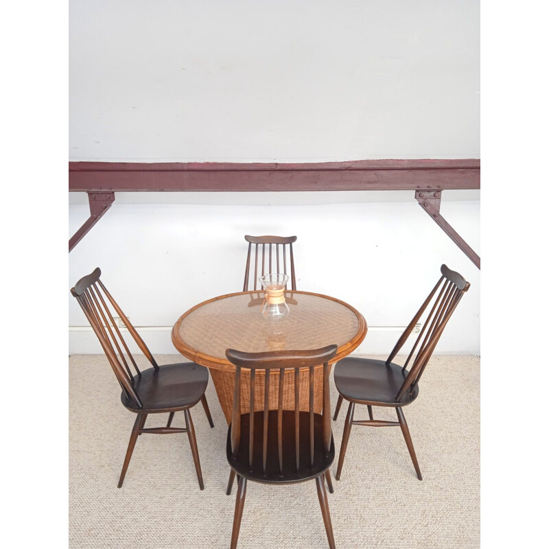 Vintage rattan dining set