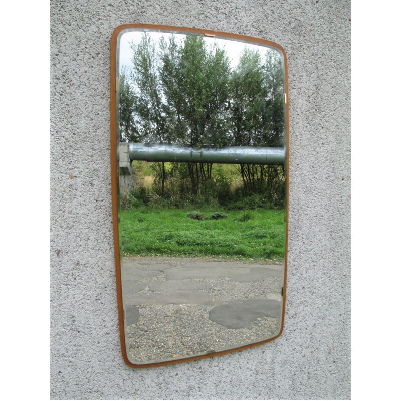 Mirror vintage in wooden frame, Sweden 1960s