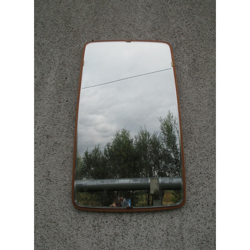 Mirror vintage in wooden frame, Sweden 1960s