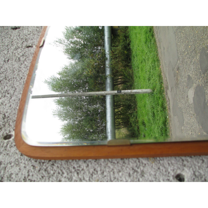 Mirror vintage in wooden frame, Sweden 1960s