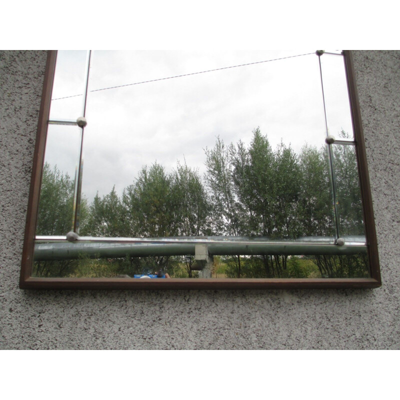 Vintage bevelled mirror, Sweden 1960s