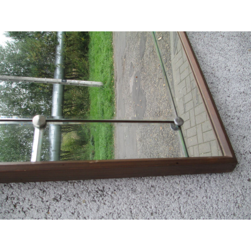 Vintage bevelled mirror, Sweden 1960s