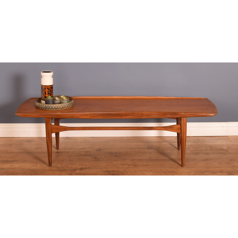 Table basse danoise vintage en teck, 1960