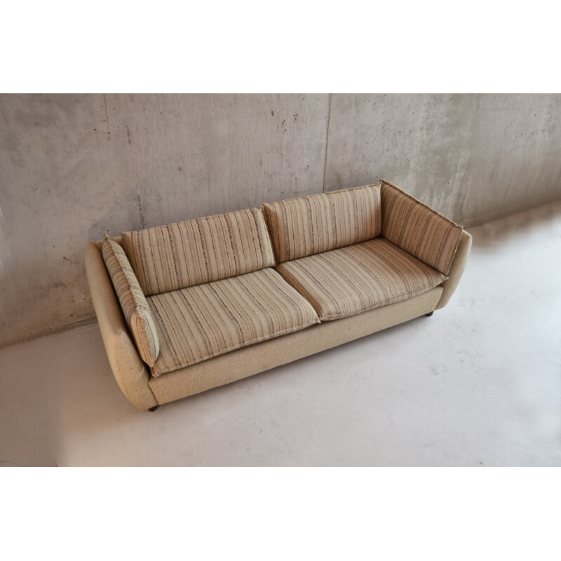 Original Danish 2 seater sofa in wool and beech - 1970s