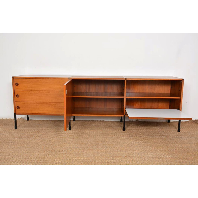 Vintage sideboard with 3 boxes by Arp (Atelier de Recherche Plastique) for Minvielle, 1950