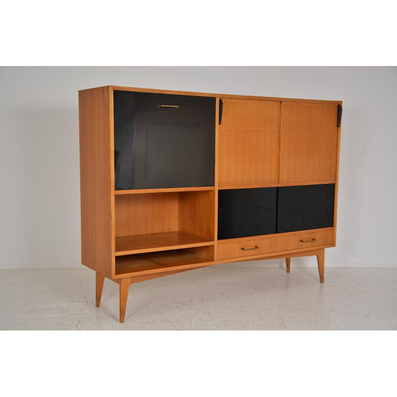 Vintage French highboard by Charles Ramos, 1960