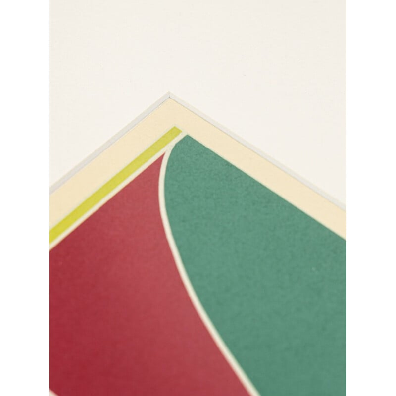 Lithographie en couleur vintage "Winkel" de Sven Svensson