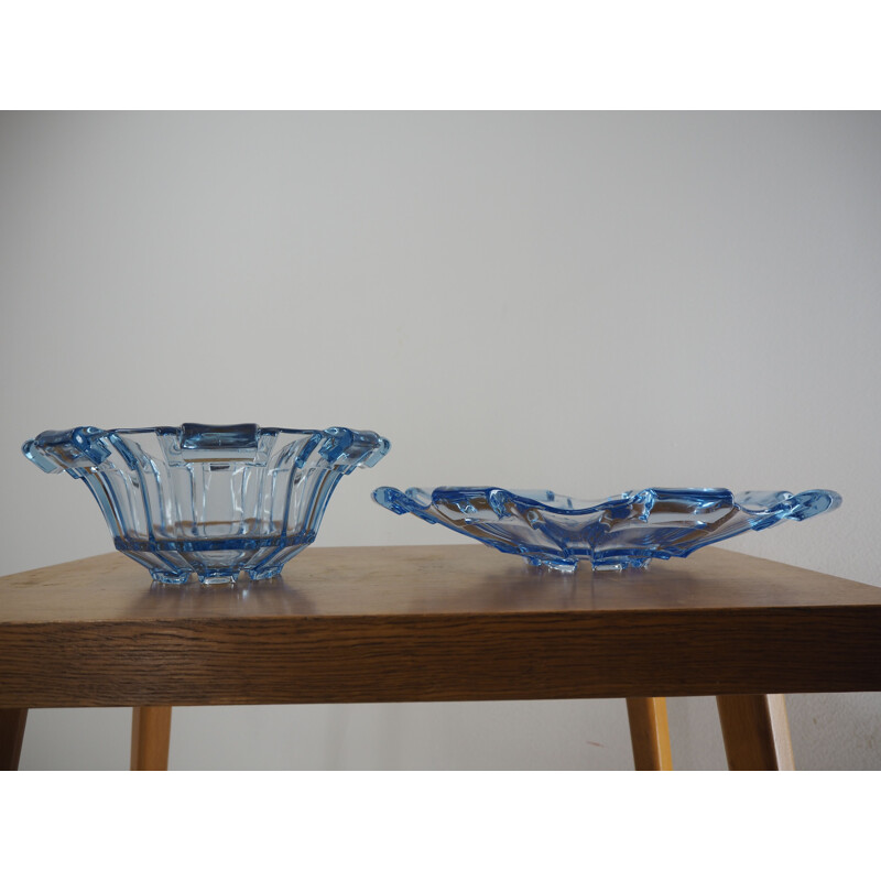 Mid century glass serving bowls, 1960s