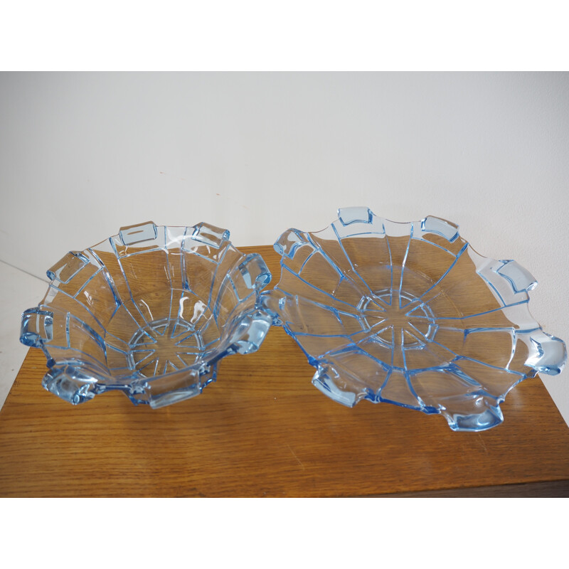 Mid century glass serving bowls, 1960s