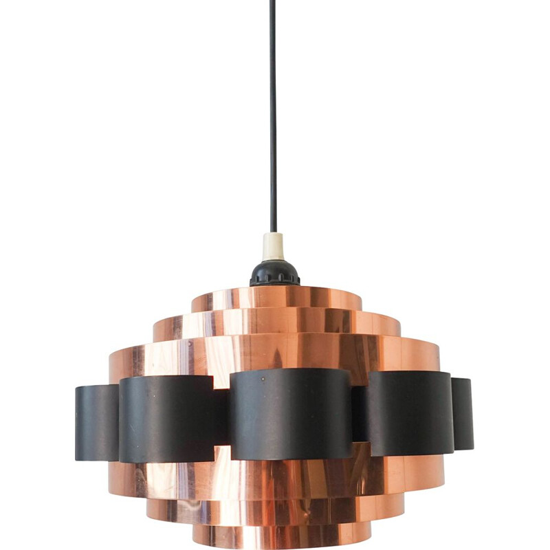 Vintage pendant lamp by Werner Schou for Coronell Elektro AS, Denmark 1970s