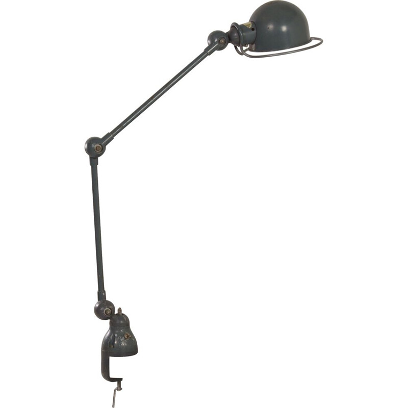 Vintage bureaulamp met clip van Jean-Louis Domecq voor Jielde, Frankrijk 1950