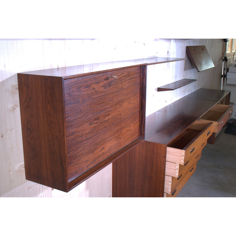 Storage cabinet in rosewood of Rio - 1950s