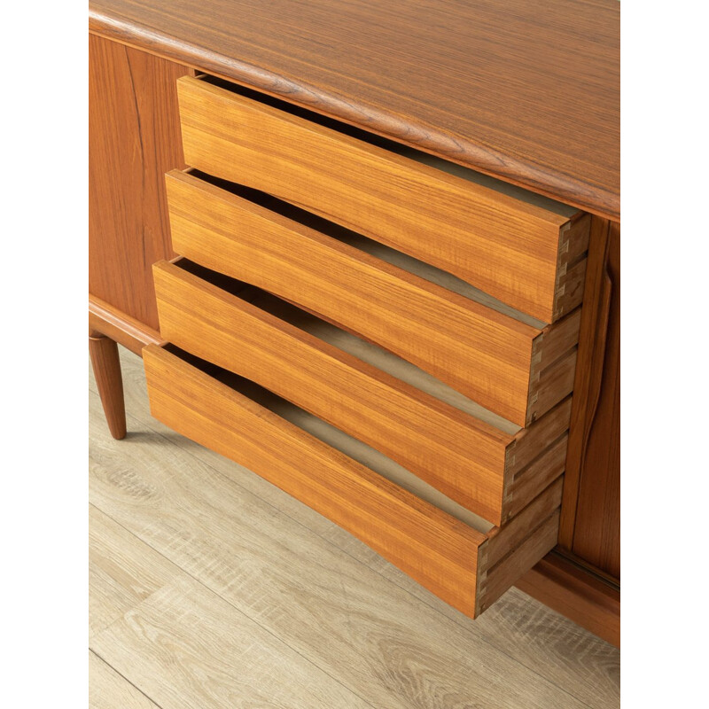 Vintage teak sideboard with three sliding doors by Axel Christensen for Aco Møbler, Denmark 1960s