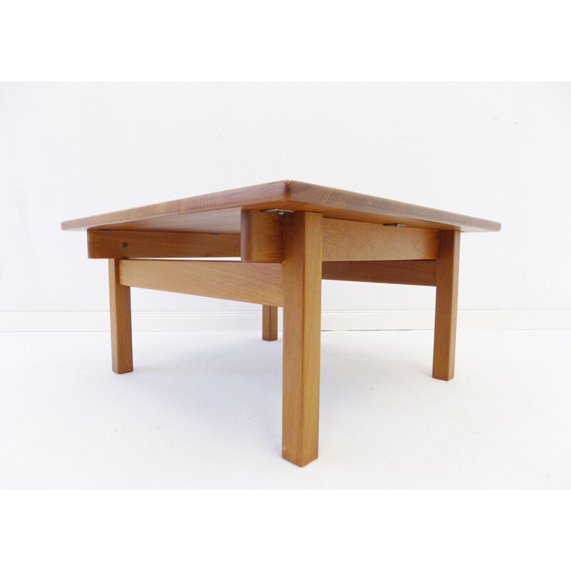 Vintage coffee table made of oakwood by Kurt Østervig for KP Møbler, 1960s