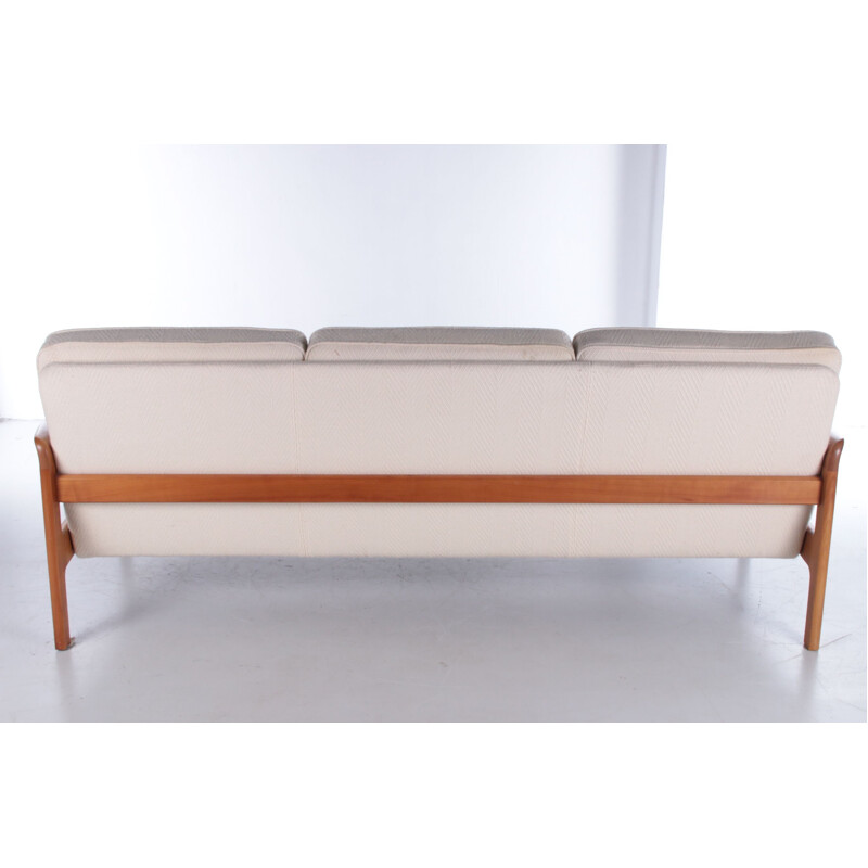 Danish vintage teak 3 seat sofa by Ole Wanscher for Cado, 1960s