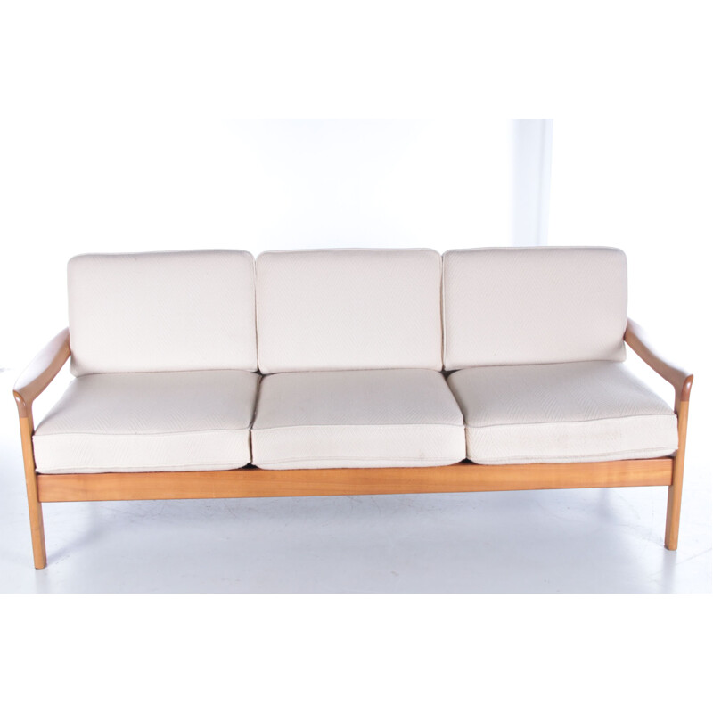 Danish vintage teak 3 seat sofa by Ole Wanscher for Cado, 1960s
