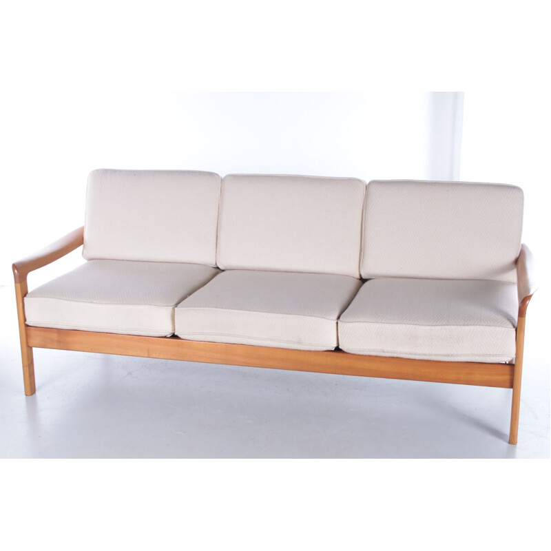 Danish vintage teak 3 seat sofa by Ole Wanscher for Cado, 1960s