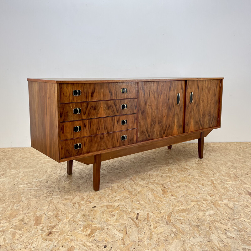 Walnut mid century sideboard by Homeworthy, 1960s