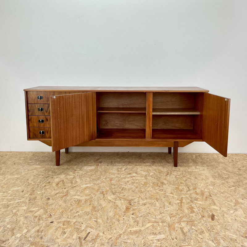Walnut mid century sideboard by Homeworthy, 1960s