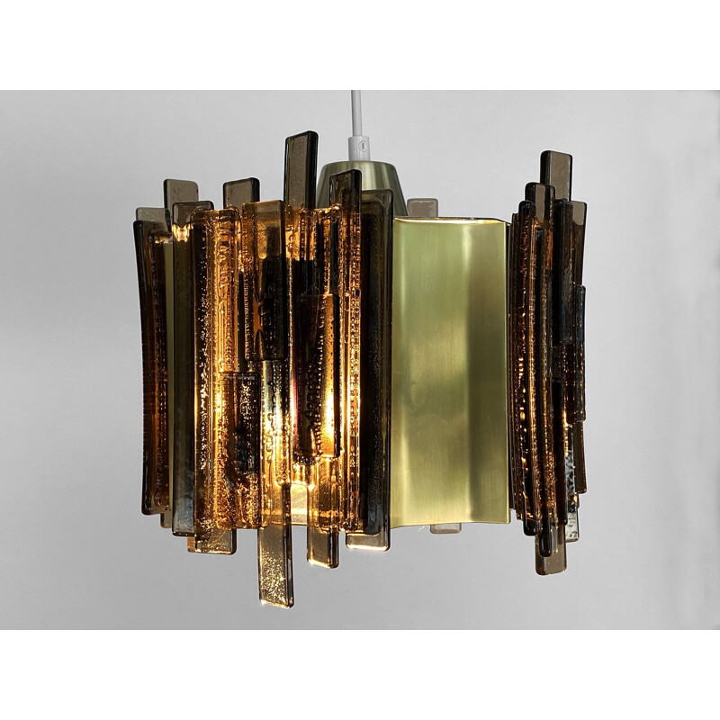 Vintage pendant lamp by Claus Bolby for CEBO Industri, Denmark 1960s