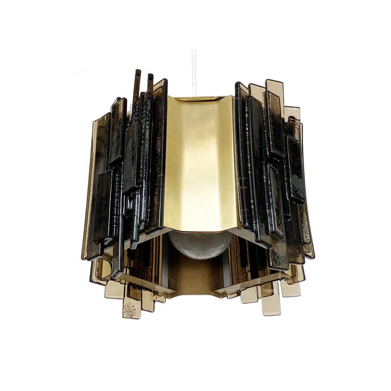 Vintage pendant lamp by Claus Bolby for CEBO Industri, Denmark 1960s