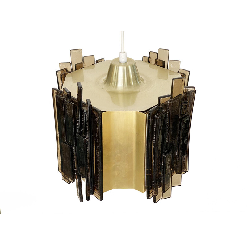 Vintage pendant lamp by Claus Bolby for CEBO Industri, Denmark 1960s