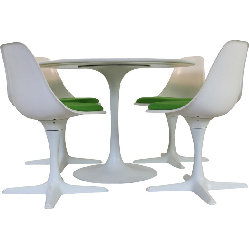 Arkana "Tulip" dining room set, Maurice BURKE - 1970s