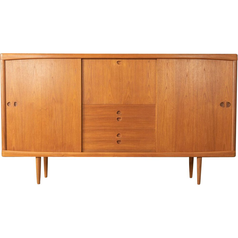 Vintage teak sideboard by H.W. Klein for Bramin, Denmark 1960s