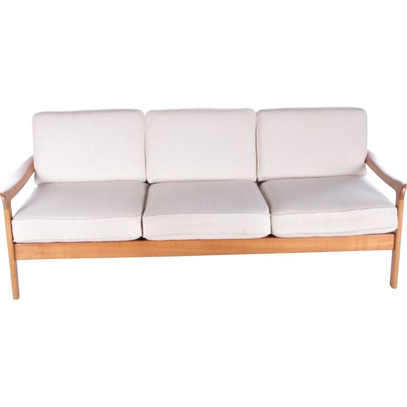 Danish vintage teak 3 seat sofa by Ole Wanscher for Cado, 1960s